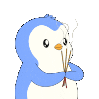 Money Pray Sticker by Pudgy Penguins