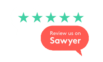 Review 5 Stars Sticker by Sawyer
