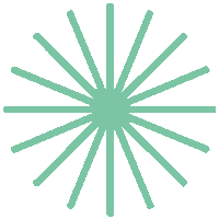 Spin Starburst Sticker by True Homes