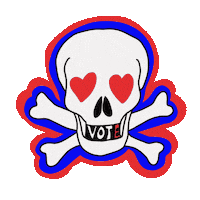 discowitch vote skull biden biden 2020 Sticker