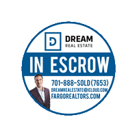 fargorealtors real estate house realtor in escrow Sticker