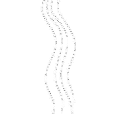 White Line Wiggle Sticker