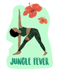bayayoga yoga trikonasana bayayoga bayatribe Sticker
