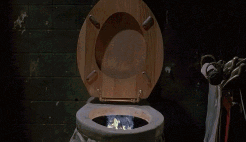 fire toilet GIF