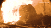 munchies hot fire smoking cozy GIF