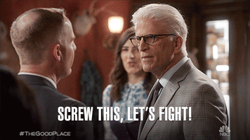 Let's fight thegoodplace GIF