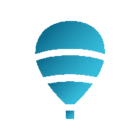 Poatek blue balloon academy poatek Sticker