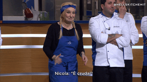 face shock GIF by Hell's Kitchen Italia