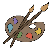Palette Dessin Sticker