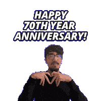 70Th Anniversary Sticker