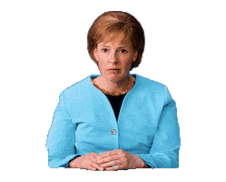 tibber_deutschland merkel deepfake tibber headshaking Sticker