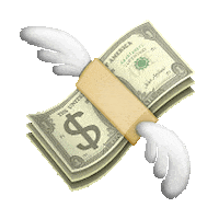 make it rain money STICKER by imoji
