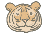Tiger 新年快樂 Sticker