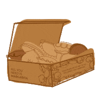 empanadasmargarita packaging caja empanadas empanadas argentinas Sticker