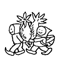Walking Carrying Sticker