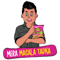 Happy Friend Sticker by Bingo Tedhe Medhe