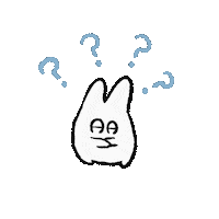 Rabbit わからない Sticker