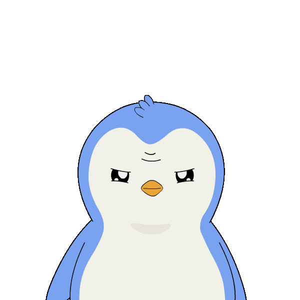 Nervous On My Way Sticker by Pudgy Penguins