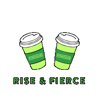 fierce_lab coffee morning Sticker
