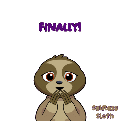 At Last Sloth Sticker by VeeFriends