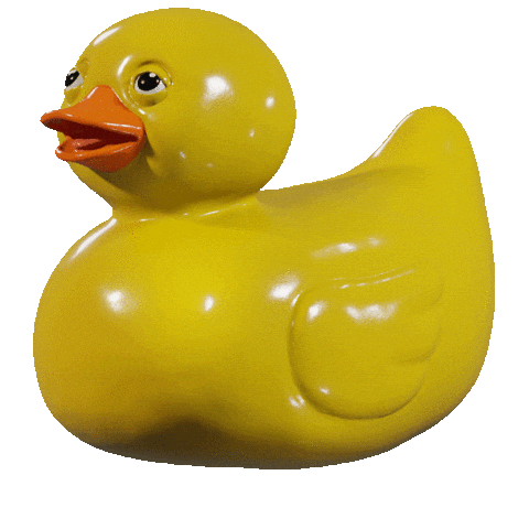 Tired Rubber Duck Sticker by jellygummies