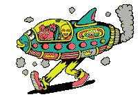 Space Chill Sticker by Killer Acid