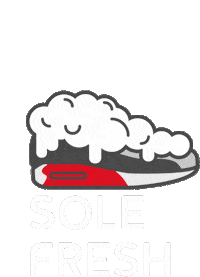 SoleFreshru sneakers cleaning dirt foam Sticker