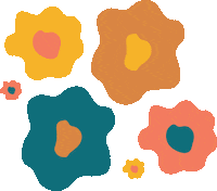 Rainbow Flowers Sticker
