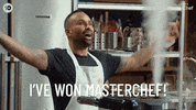 Celebrity Masterchef Win GIF by MasterChefAU