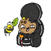 King Cookie Sticker by Pummel & Friends