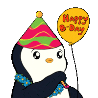 Celebrate Happy Birthday Sticker by Pudgy Penguins