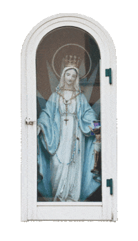 Virgin Mary Food Sticker by Papà Famiglia