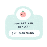 Say Something Apple Sticker