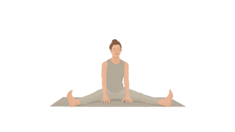 White Christmas Yoga Sticker by Yagom