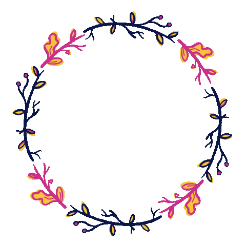 SnapPortMelbourne giphyupload flower frame leaves Sticker