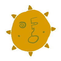 Face Sun Sticker