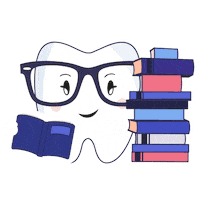 dentist studying Sticker by Dental Cremer