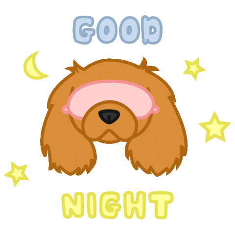 Good Night Dog Sticker