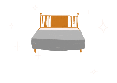 Bed Bedroom Sticker by Indolinen