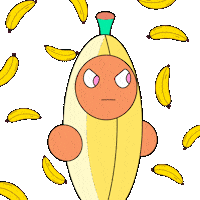 Character Animation Banana Man Sticker by Fatman