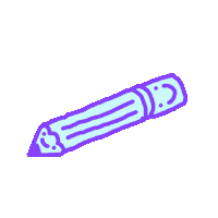 Pencil Crayon Sticker