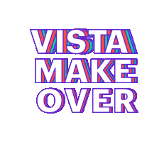 Make Over Vista Sticker by VistaPrint