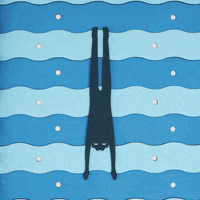 MatthewCoooper handmade stopmotion diving underwater GIF