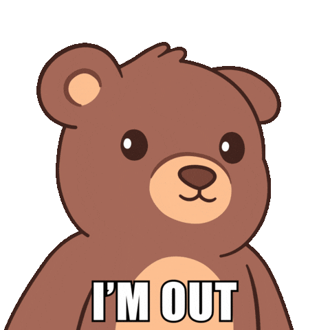 Awkward Bye Bye Sticker by BEARISH