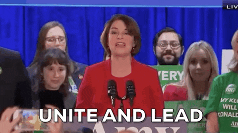 Amy Klobuchar Iowa GIF