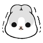 Scared Rabbit Sticker by YUKIJI