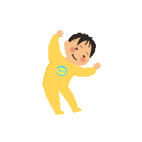 grouuid happy baby surprise fly Sticker