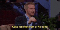 after show keep tossing them at his face GIF by Bachelor in Paradise