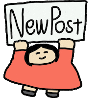 Girl New Post Sticker