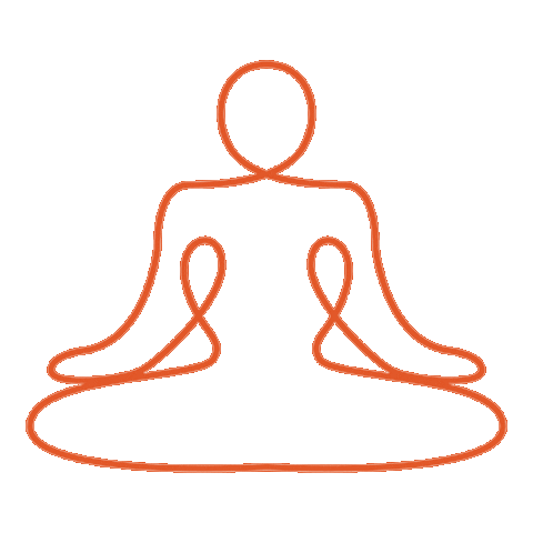 Yoga Namaste Sticker by YogaPlus, Inc.